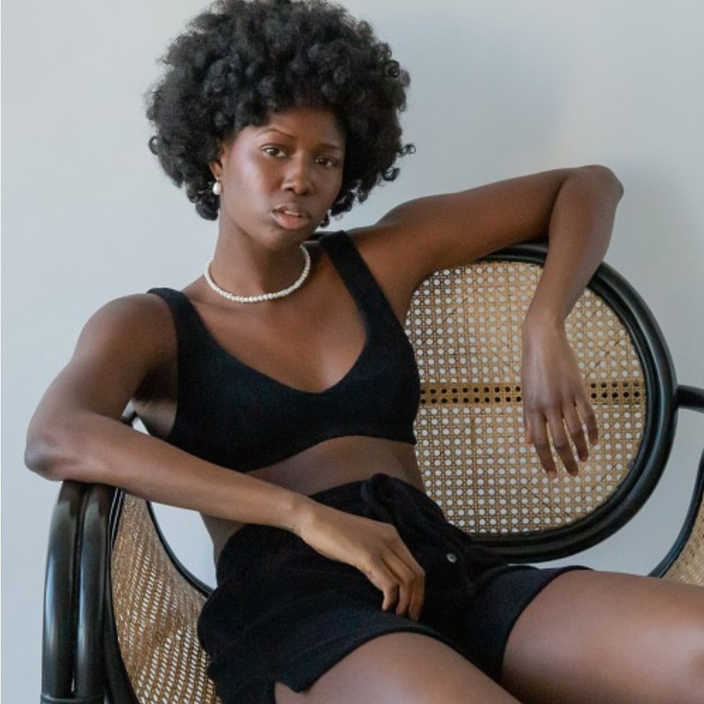 DONNI. Black Lounge Shorts